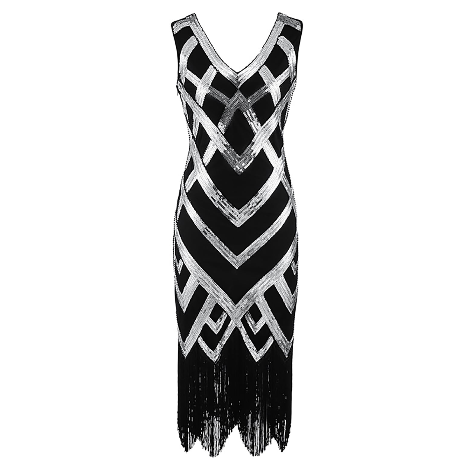 black and silver bridesmaid dresses Column/Sheath Silver Grey Sequin Long Bridesmaid Dresses , BN1038 main image 0