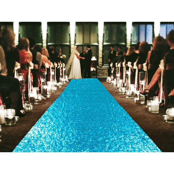 Sequin Aisle Runner Rug Sparkly Carpet For Wedding, Christmas, Party Decor - Glittering Floor Mat