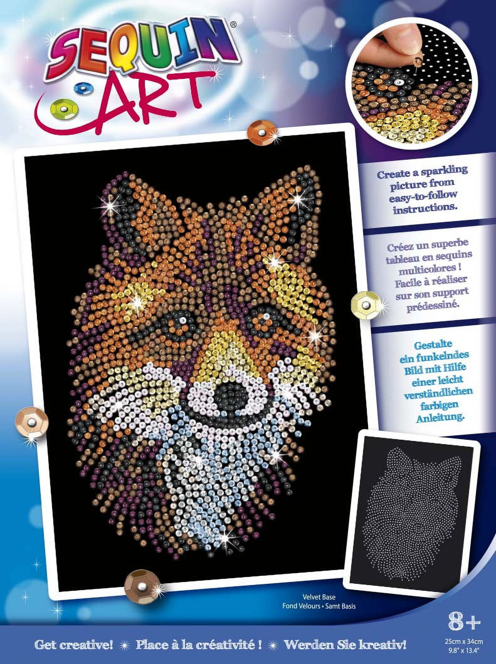 Sequin Art - Sparkling Fox - Sparkling Art Design and Craft