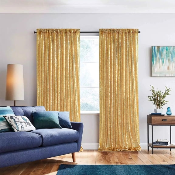 Sequin Backdrop Curtain,Backdrop Sequin for Wedding Party,Glitter Backdrop Curtain for Birthday Xmas Party Photography Stage Background Decorations,2 Packs 24.02×95.67in