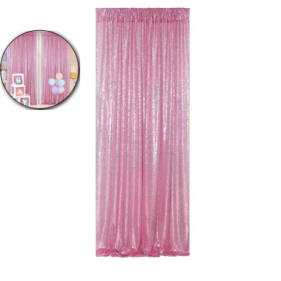 Sequin Backdrop Curtain Panels Stage 2FTx8FT Curtains Backdrop Photo Backdrop Curtains for Wedding Birthday Party Background Drapes Christmas Decorations