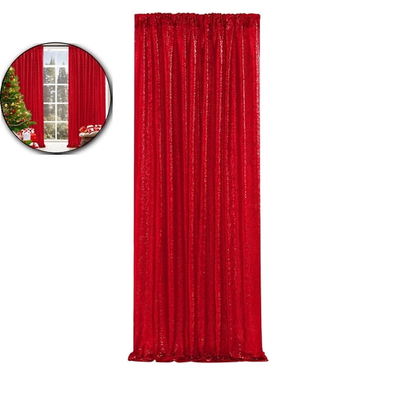 Sequin Backdrop Curtain Panels Stage 2FTx8FT Curtains Backdrop Photo Backdrop Curtains for Wedding Birthday Party Background Drapes Christmas Decorations