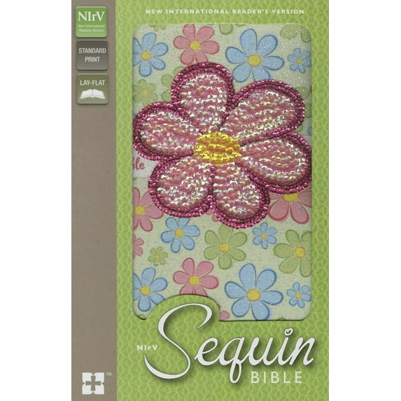 Sequin Bible-NIRV-Flower (Paperback)