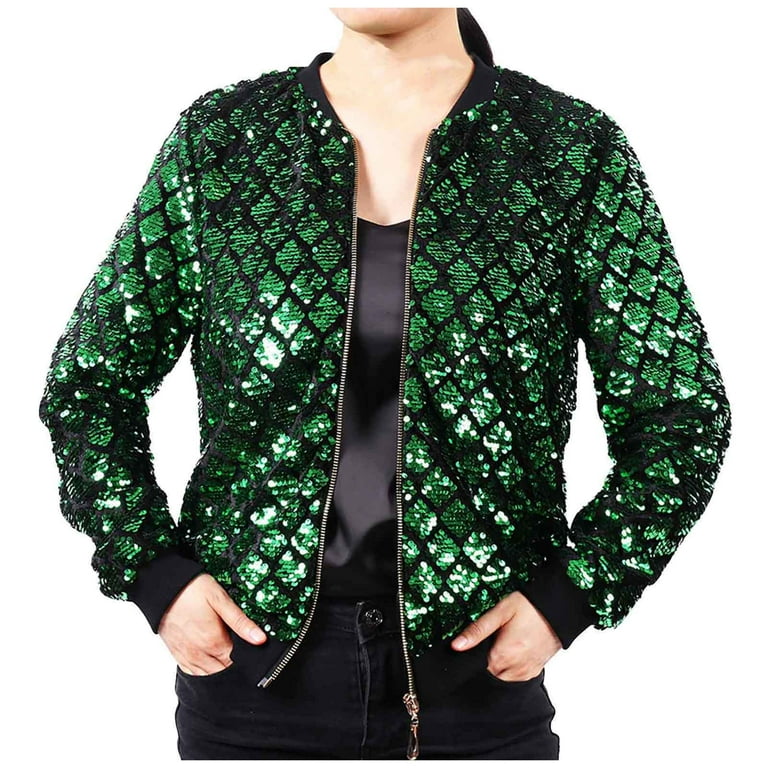 Green sequin cardigan discount