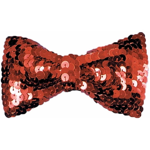 Sequin Bow Tie Adult Red Sequin Bow Tie Adult Red