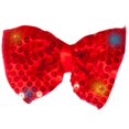 thumbnail image 1 of Sequin Bow Tie with LED, Red, 1 of 1
