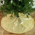 thumbnail image 1 of Sequin Christmas Tree Skirt, Holiday Tree Cover Mat, Sparkling Xmas Decorations, Party and Home Decor for Christmas and Holiday Season, 1 of 5
