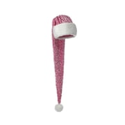 Sequin Christmas Tree Topper, Santa Hat, Holiday Decoration, Extra Long Plush Fabric, Lightweight and Versatile Draping Display