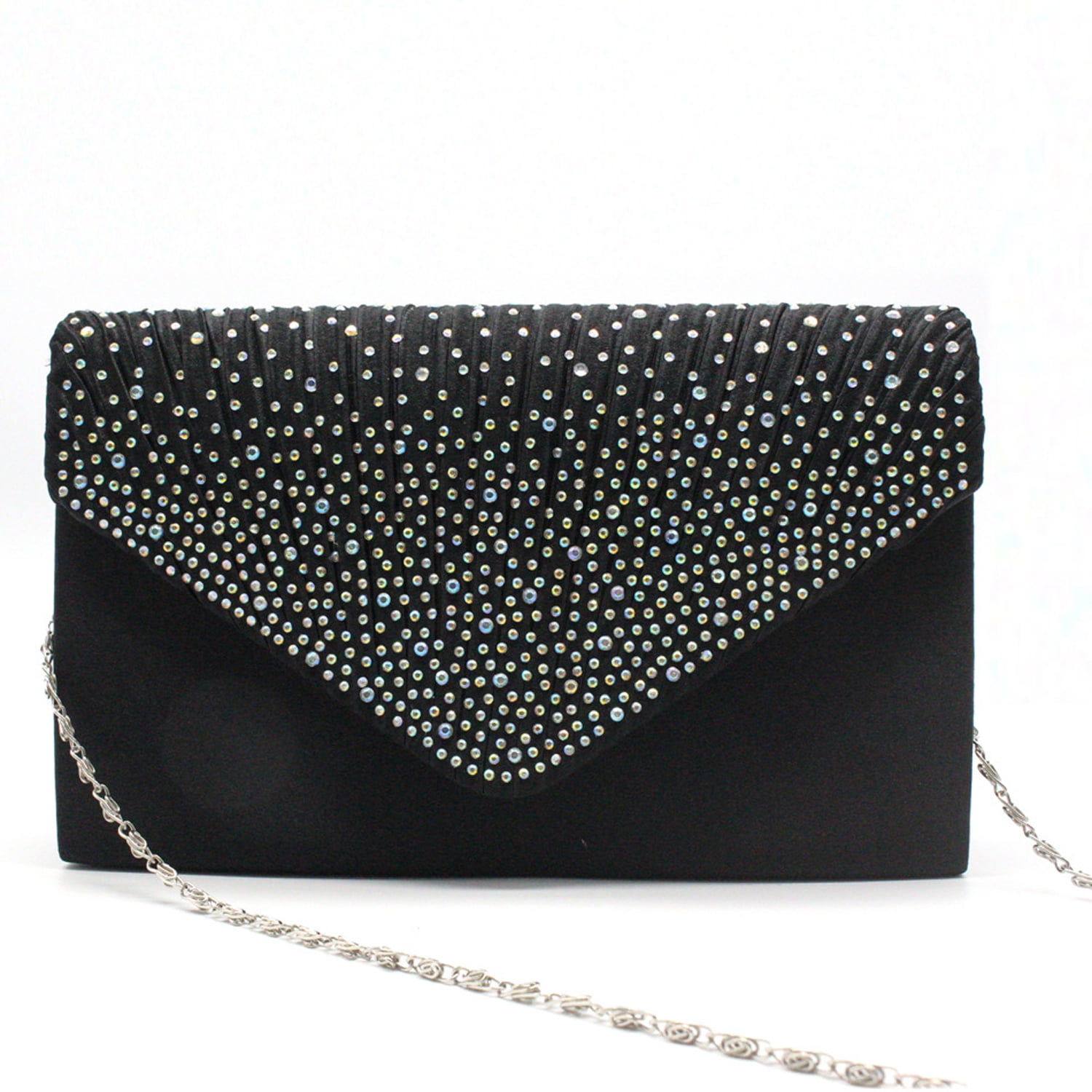 Sequin Clutch Purses Women Evening Bags Flap Envelope Cluthes Formal Handbags Wedding Party Prom Purse Black Walmart