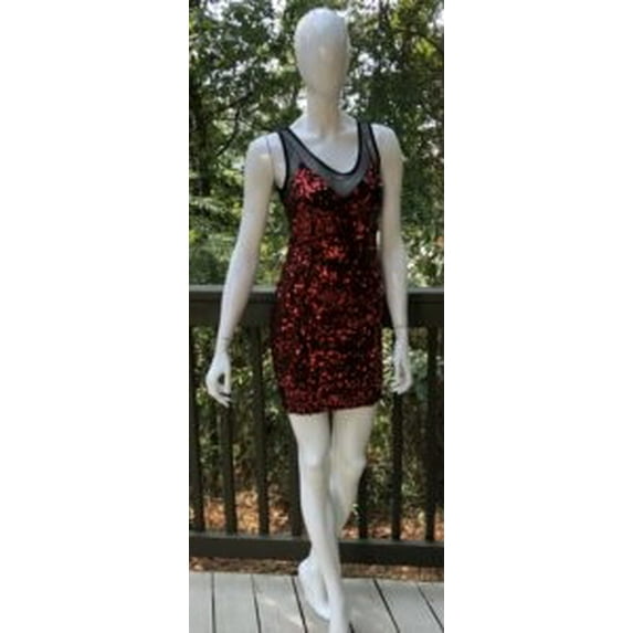Sequin Dress Red Color for Women