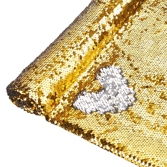 Sequin Fabric 1.64x1.09 Yards Shimmer Reversible Sequin Fabric Wall Flip Sequin Fabric Mesh Glitter Fabric for Sewing DIY Graffiti