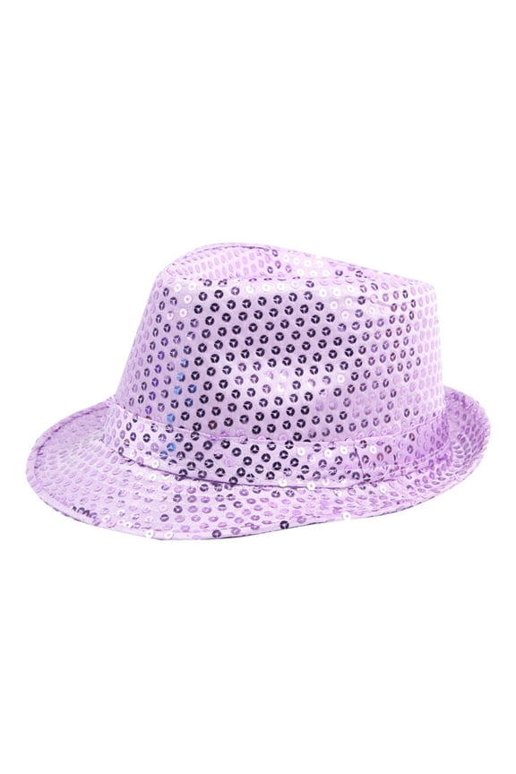 Sequin Fedora Hat for Men Women Hip Hop Hat Jazz Sequin Bowler Cap Stage Performance Vintage Jazz Hats for New Year