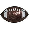 thumbnail image 1 of Sequin Football 3-1/2", Sports Ball, Embroidered, Iron on Patch, 1 of 4