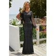 thumbnail image 1 of Sequin Fringe Sleeve Maxi Dress, 1 of 9