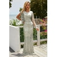 thumbnail image 1 of Sequin Fringe Sleeve Maxi Dress, 1 of 9