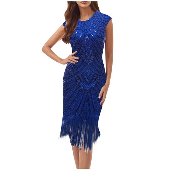 Sequin Fringe Tassel Evening Gowns for Women V Neck Dress Sleeveless Suspenders Dress Party Prom Cocktail Homecoming Concert Dress