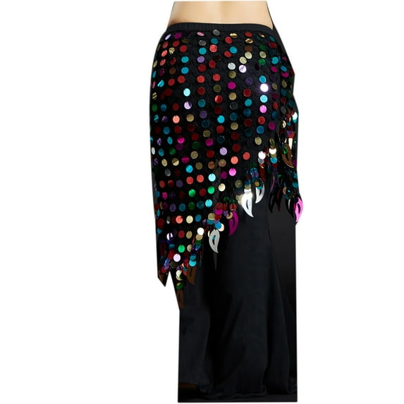 Sequin Fringe Triangle Belly Dance Dancing Hip Scarf Tribal Wrap Belts Skirts