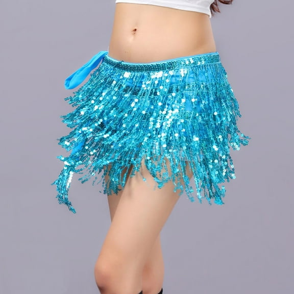 Sequin Fringe Women's Nightclub Skirt Skirt Stage With Sparkly Sparkly Fashion Skirt Jean Skirts for Women Knee Length Western Skirts for Women Winter Skirts for Women Beach Skirt Athletic Skirts