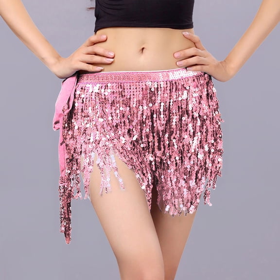 Sequin Fringe Women's Nightclub Skirt Skirt Stage With Sparkly Sparkly Fashion Skirt Too Too Skirt for Girls Light Skirt Sparkly Skirt And Top Set Womens Casual A Line Mini Skirt Beach Cover up Skirt