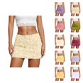 thumbnail image 1 of Sequin Glitter Bodycon Mini Skirt With Reflective Metallic Shine For Night Out Party And Club Wear, 1 of 5
