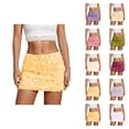 thumbnail image 1 of Sequin Glitter Bodycon Mini Skirt With Reflective Metallic Shine For Night Out Party And Club Wear, 1 of 5
