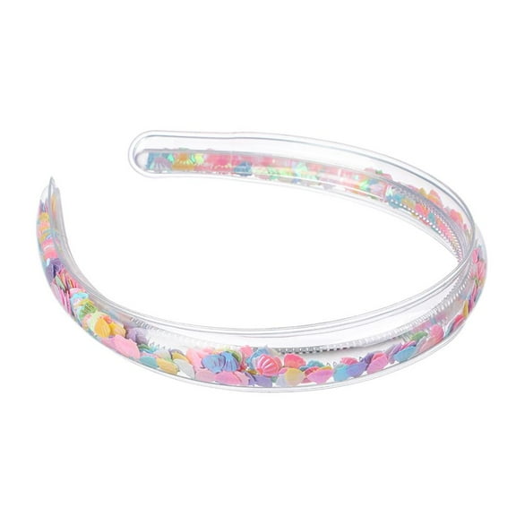 Sequin Glitter Transparent Children Hair Accessories Teeth Hairbands Quicksand Headbands Bezel Hair Hoops STYLE6