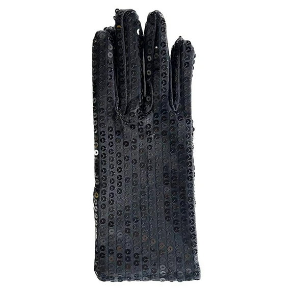 Sequin Glove Bling Performance Glove For 80s Or 90s Dress Up & Rave Party