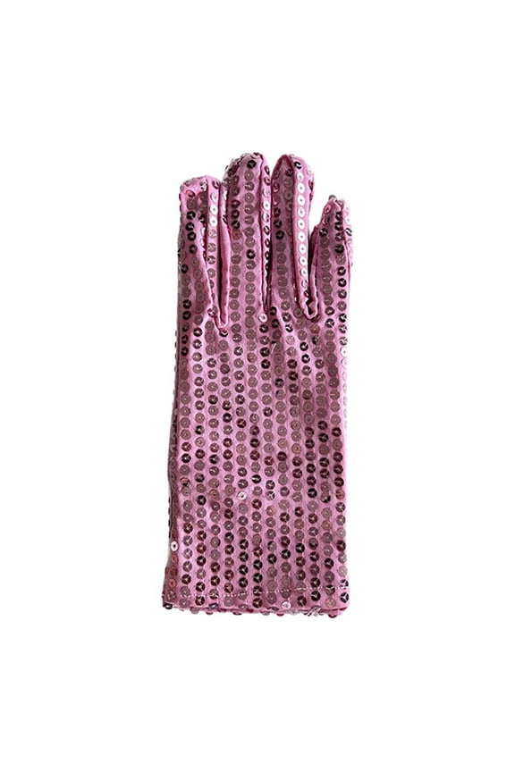 Sequin Glove Bling Performance Glove for 80s 90s Dress Up and Rave Party Events Size:One Size