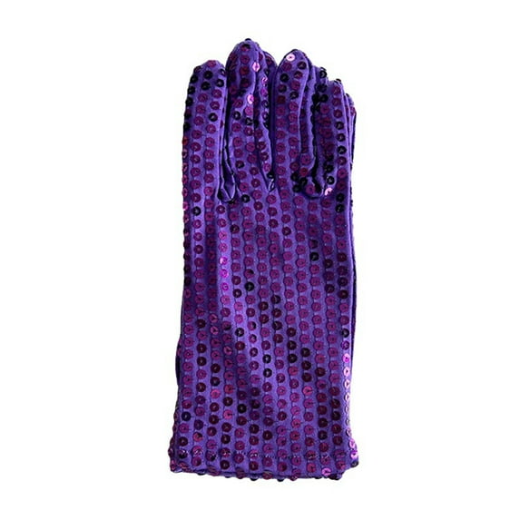 Sequin Glove Bling Performance Glove for 80s 90s Dress Up and Rave Party Events Size:One Size