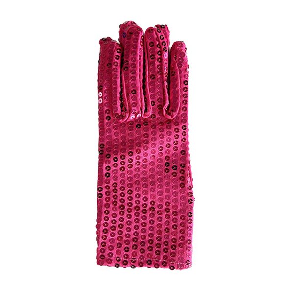 Sequin Glove Bling Performance Glove for 80s 90s Dress Up and Rave Party Events Size:One Size