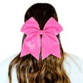 thumbnail image 1 of Sequin Hair Bows Helii Large Sparkle Bowknot Bow Clips Elastic Ponytail Holder Non-Slip Fashion Accessories Daily Wear School Party Dress Under $5 ,Pink, 1 of 3