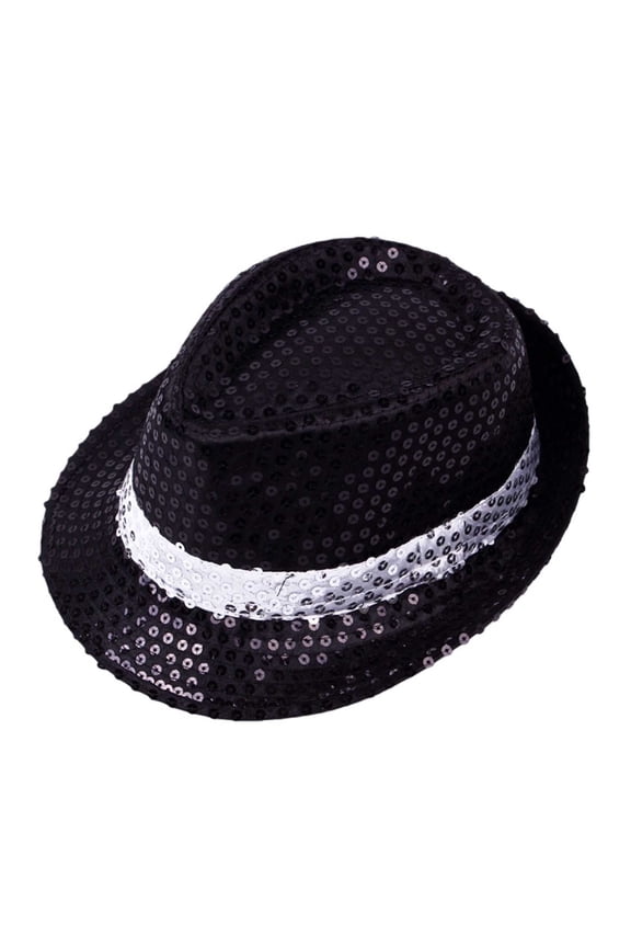 Sequin Hat Glitter Solid Color Dance Hat Western Retro Disco Cap Unisex Cap for Women Men Party Supplies