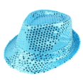 thumbnail image 1 of Sequin Hat Glitter Solid Color Dance Jazz Hat Retro Disco Cap Unisex Costume Cap for Women Men Party Supplies QURATI, 1 of 3