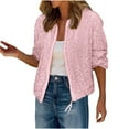 thumbnail image 1 of Sequin Jacket Womens Zip Up Bomber Coat Vintage Fashion Sparkly Glitter Concert Party Outfit Zipper Outerwear (M, Pink), 1 of 7