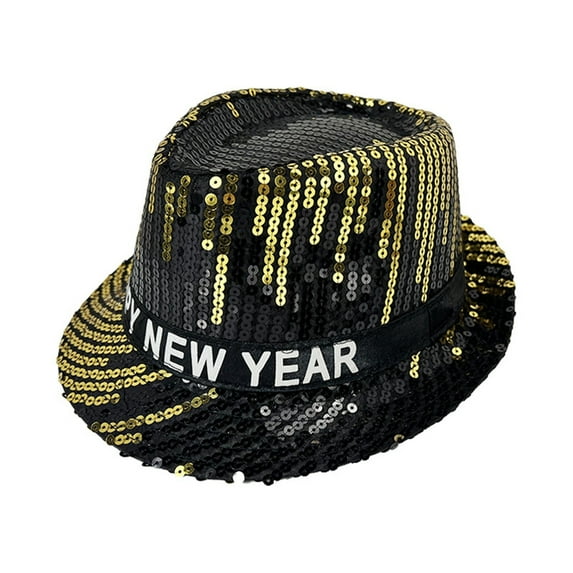 Sequin Jazz Hat | New Year Celebration Sequin Bucket Hat | Festive Party Accessories For New Year’s Eve Straw Hat Round Bucket Hat Banana Funny Men's Hat Outdoor Sun Hat Fishing Hat Men Summer Fashion