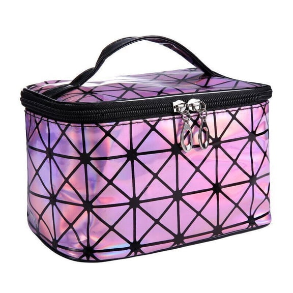 Sequin Leather Ladies Multifunctional Cosmetic Bag Travel Storage Organizer