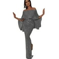 thumbnail image 1 of Sequin Mermaid Dress 2022 Fall Fashion Dress off the Shoulder Wedding Guest Dress Formal Prom Dress Cocktail Party Robe, 1 of 6