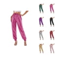 thumbnail image 1 of Sequin Pants Women 2026 Trendy Elastic High Waist Slim Fit Straight Leg Sparkly Pants Party Clubwear Dancewear, 1 of 7