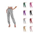 thumbnail image 1 of Sequin Pants Women 2026 Trendy Elastic High Waist Slim Fit Straight Leg Sparkly Pants Party Clubwear Dancewear, 1 of 7