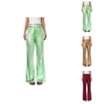thumbnail image 1 of Sequin Pants Women 2026 Trendy Elastic High Waist Casual Flared Sparkly Pants Clubwear Dancewear, 1 of 6