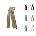 thumbnail image 1 of Sequin Pants for Women 2026 Trendy Sequin High Waisted Flowy Loose Shiny Wide Leg Rave Pants, 1 of 6