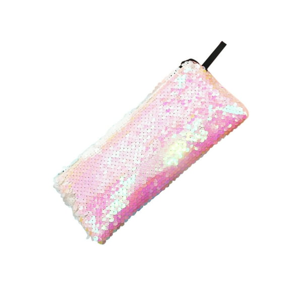 Sequin Pencil Case - Stylish Multi-Color Storage Bag for Stationery and Accessories