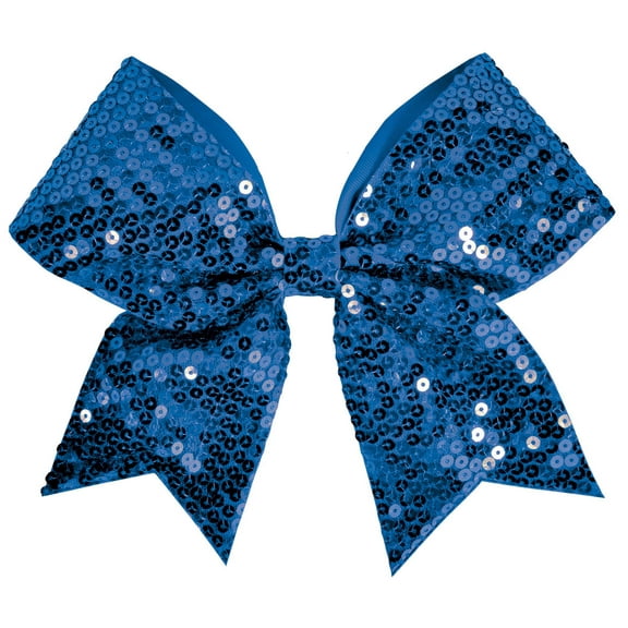 Sequin Performance Hair Bow Seq Royal