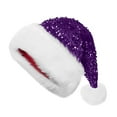 thumbnail image 1 of Sequin Santa Christmas Hats, Shiny Festive Headwear for Holiday Parties & Seasonal Photo Props, E Sequin Santa Hats, Sequin Santa Hats, by Elapind, 1 of 4