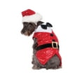 thumbnail image 1 of Sequin Santa Outfit Pet Costume, 1 of 2