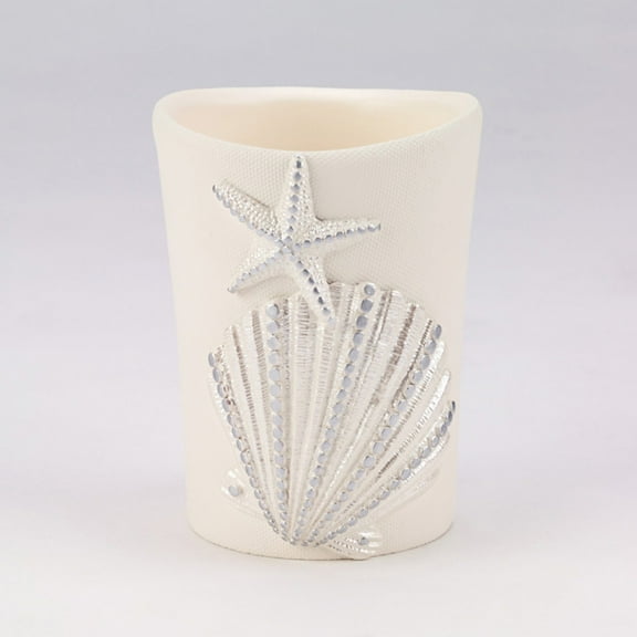 Sequin Shells Tumbler Ivory