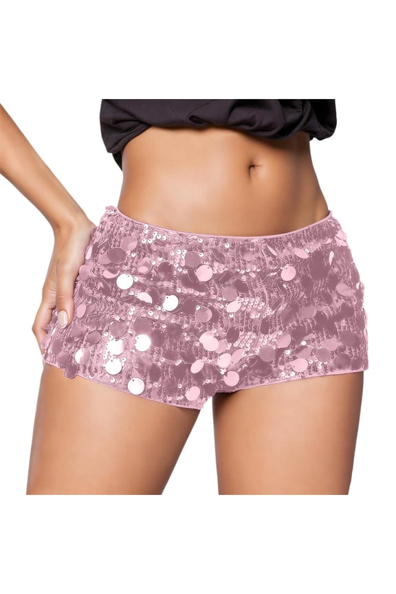 Sequin Shorts for Women Glitter Sparkly High Waisted Party Mini Shorts Summer Fashion Slim Fit Hot Shorts Clubwear