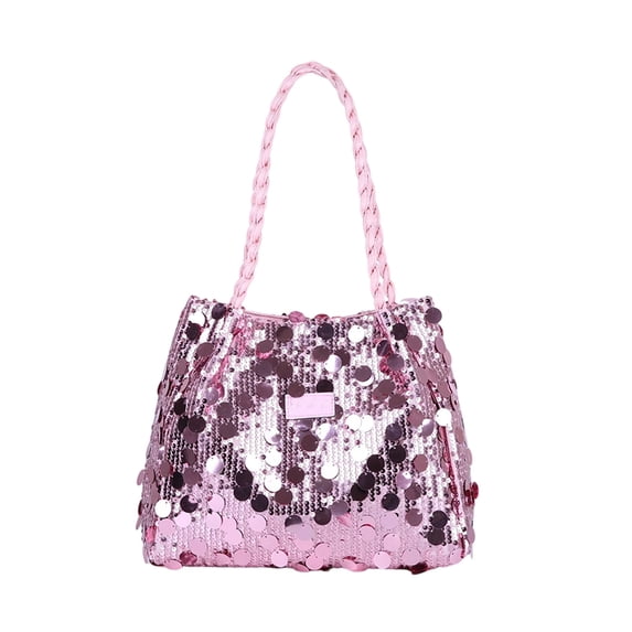 Fashion Sequin Shoulder Sarcina Black 30x11x25cm Large Capacity Handbag
