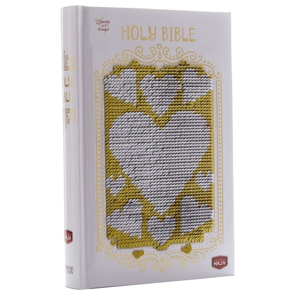 Pre-Owned Sequin Sparkle and Change Bible: Silver and Gold NKJV : New King James Version (Hardcover)