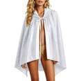 thumbnail image 1 of Sequin Sparkly Cape For Women, Front Tie Party Poncho, Halloween Festival Performance Outerwear Cloak, 1 of 6